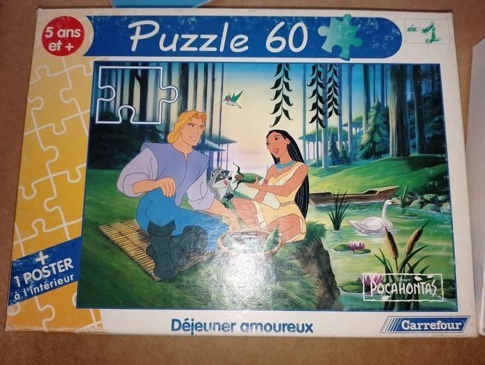 Puzzles Pocahontas Disney 60 pcs TBE
+ Poster
Déjeuner amoureux - photo numéro 4
