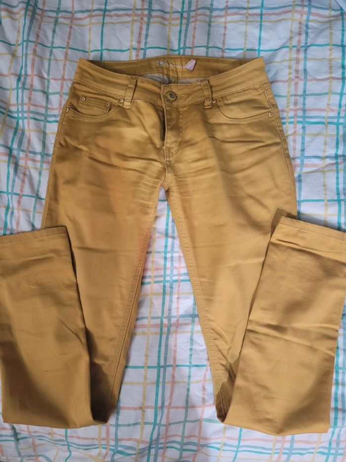 Pantalon jaune moutarde, taille M - photo numéro 5