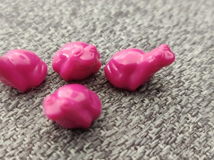 Lot 4 grenouilles Magenta Lego - en parfait état - vrai Lego - photo numéro 4