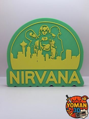 Logo décoratif nirvana rock grunge