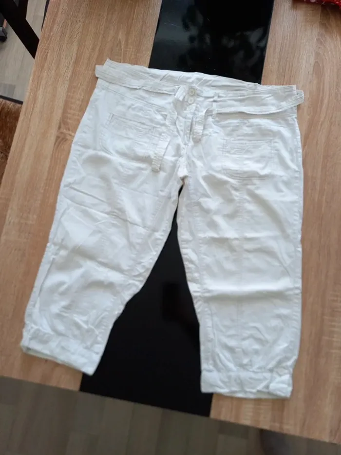 Panta-court blanc T.46