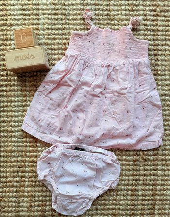 Robe + Bloomer Kiabi 6mois / 68cm