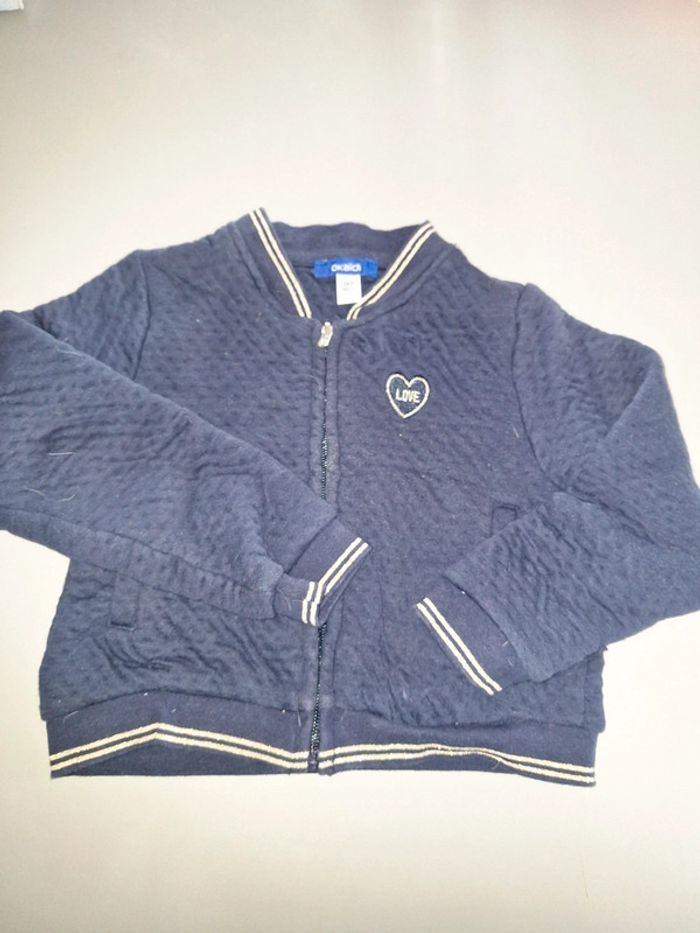 Sweat-shirt teddy molletonné bleu fille - photo numéro 2