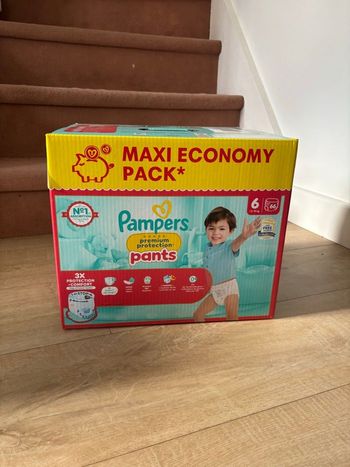 Maxi Pack Couches Pampers Premium Protection Pants T6
