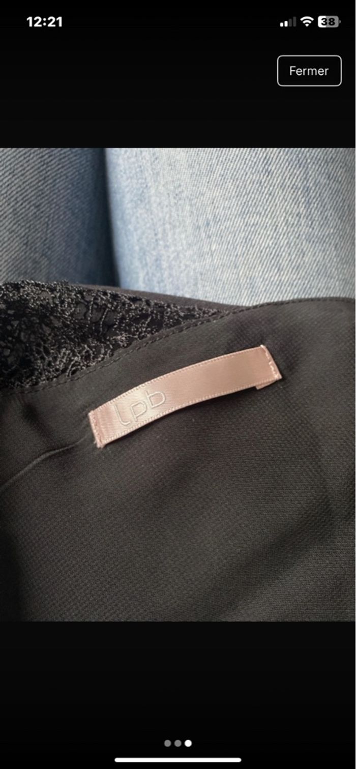 Robe noir à dentelle lpb taille s - photo numéro 3