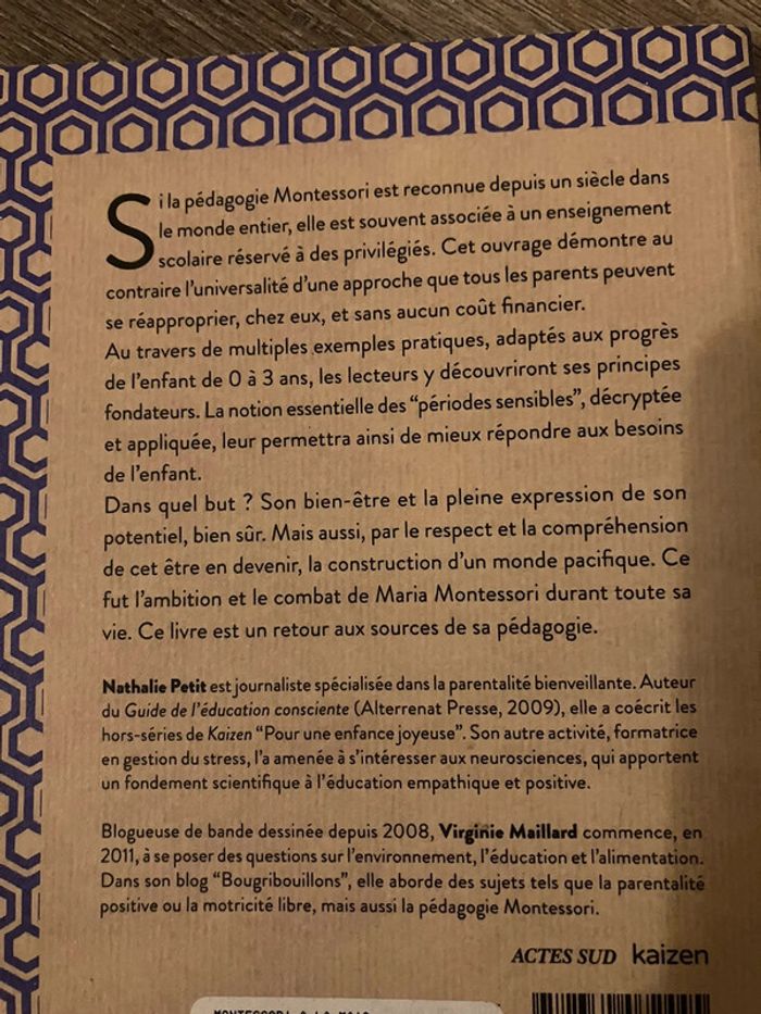 Livre Montessori à la maison 0-3 ans - photo numéro 2