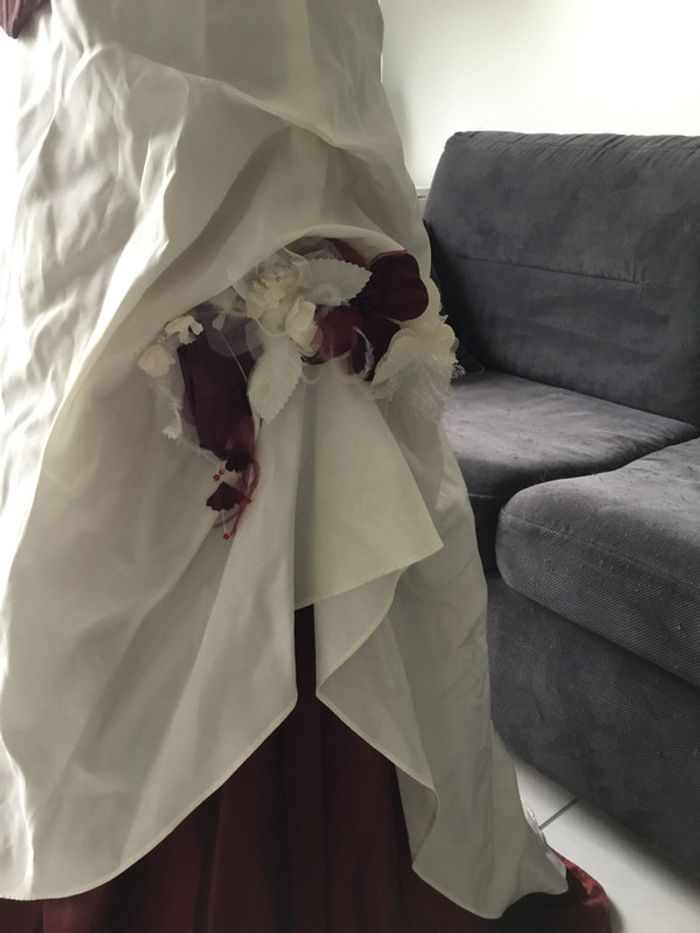 Robe de mariée/cérémonie/demoiselle d honneur Comme neuve bustier+jupe+jupon T36 - photo numéro 4