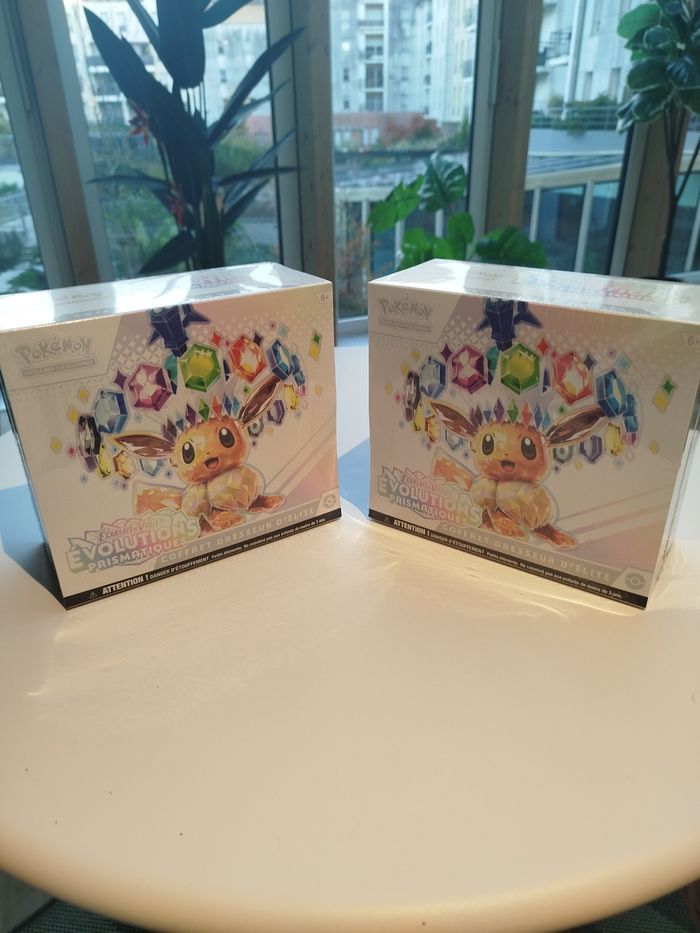 Lot de 2 : Pokémon ETB Coffret Dresseur d'élite EV8.5 Evolutions Prismatiques Neuf et scellé