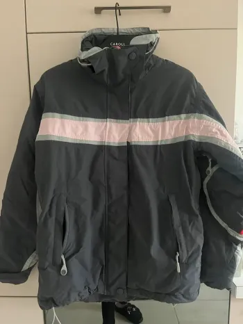 Manteau de ski femme taille M Lisker gris rose rouge