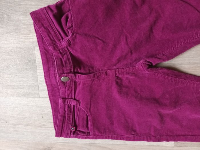 pantalon hiver 10ans fille velours violet marque z presque neuf - photo numéro 3