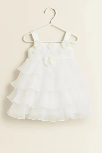 Robe de cérémonie blanche bébé – 12 mois – Boutique indépendante