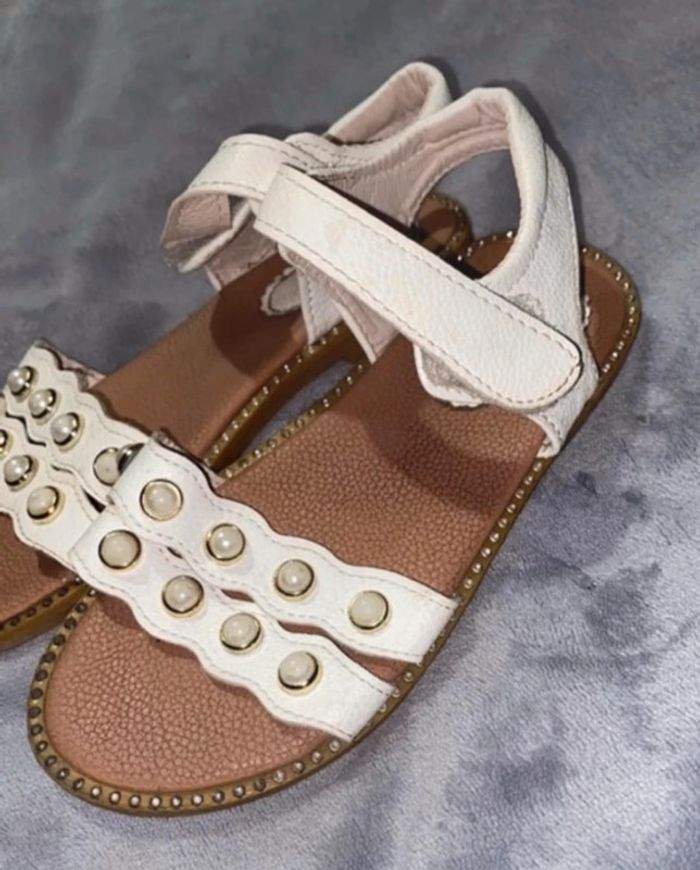Sandales blanc enfant fille 32 - photo numéro 2