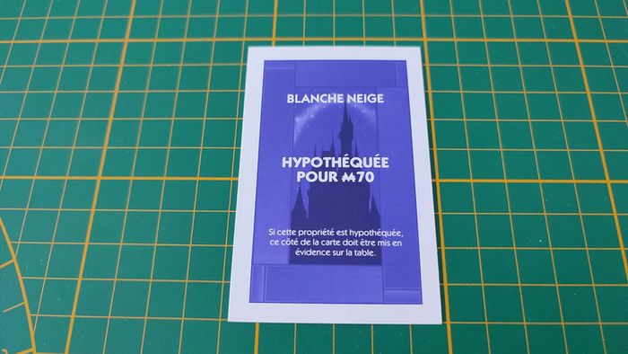 Titre de Propriété Blanche neige pièce détachée jeu de société Monopoly Disney éditions Hasbro #B94 - photo numéro 2