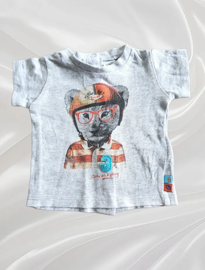 Ensemble short T-shirt garçon 1 mois - photo numéro 2