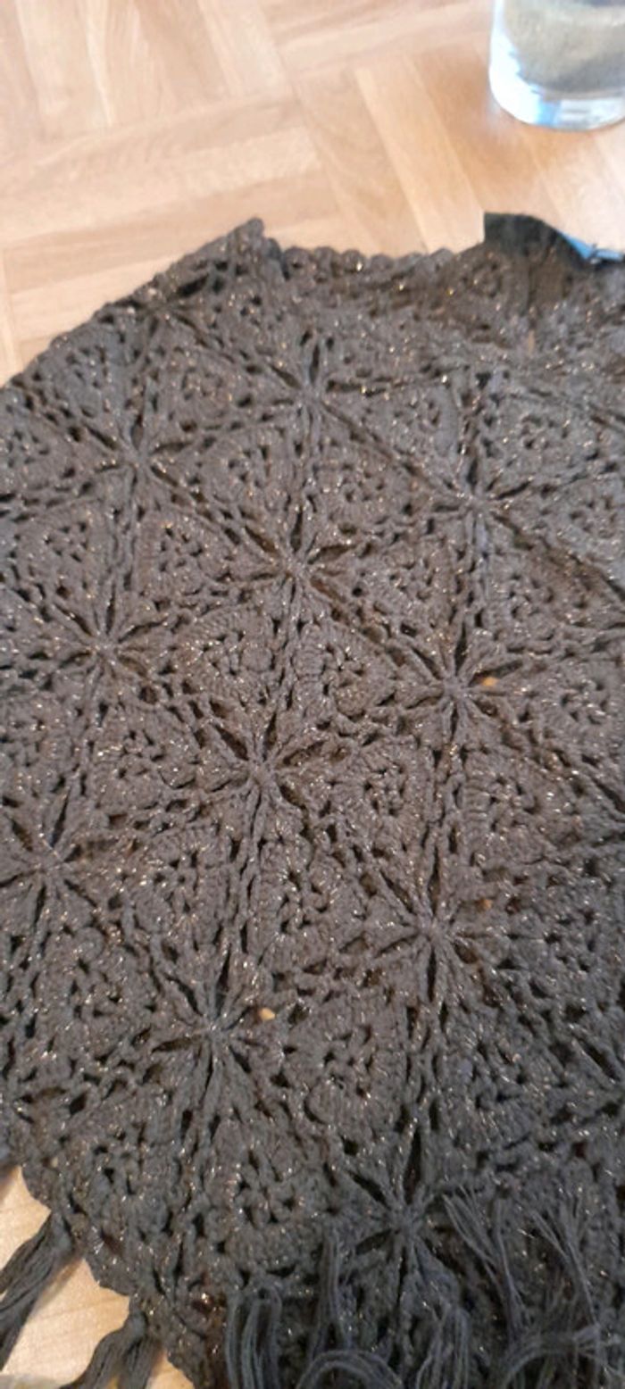 Poncho marron doré. - photo numéro 2