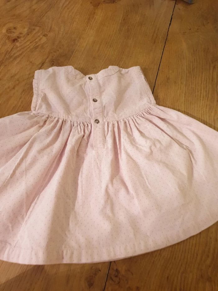 Robe en velours rose pâle bout'chou 6m - photo numéro 5