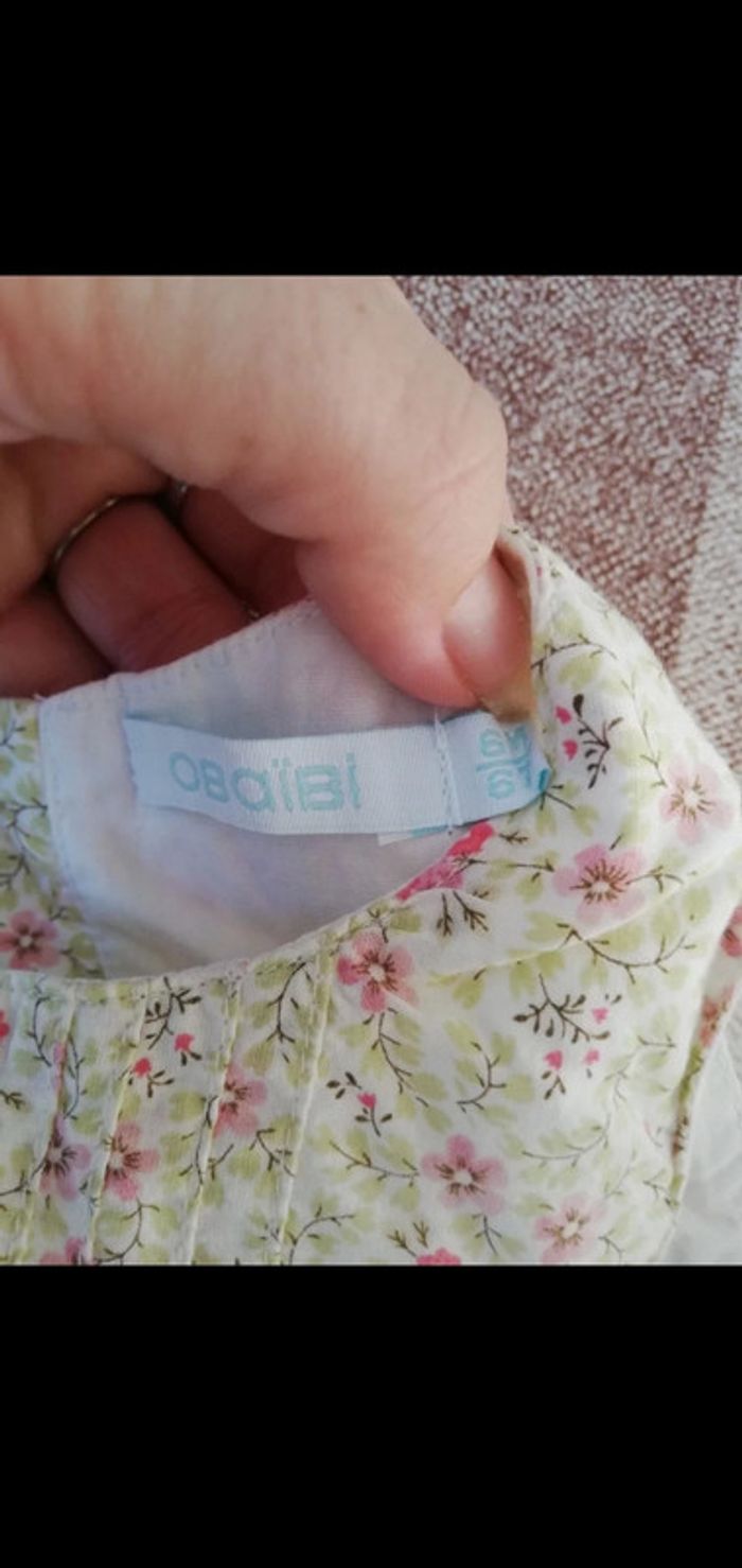 Robe à fleurs sans manches 6 mois obaibi - photo numéro 2