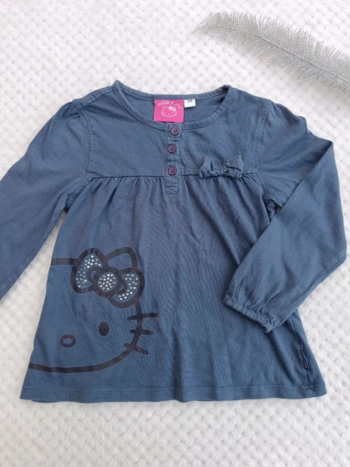 🔸Tunique Hello Kitty bleu marine - 3 ans🔸