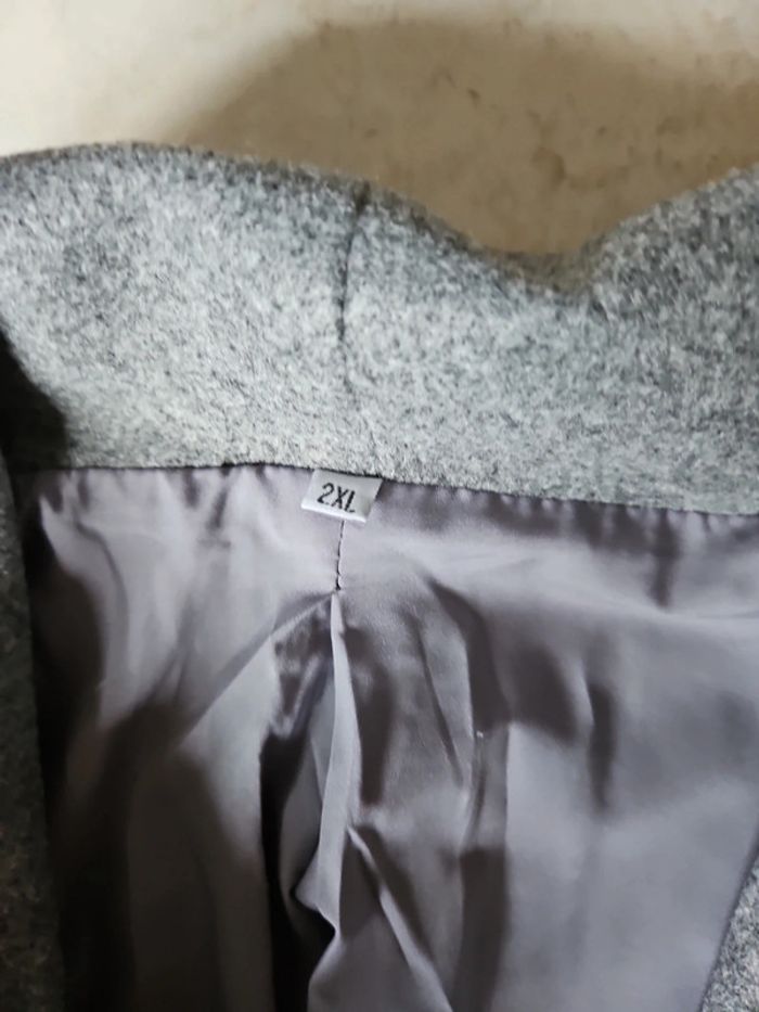 Manteau gris long 2xl - photo numéro 3