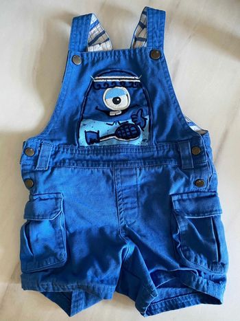 Salopette bleu short DPAM