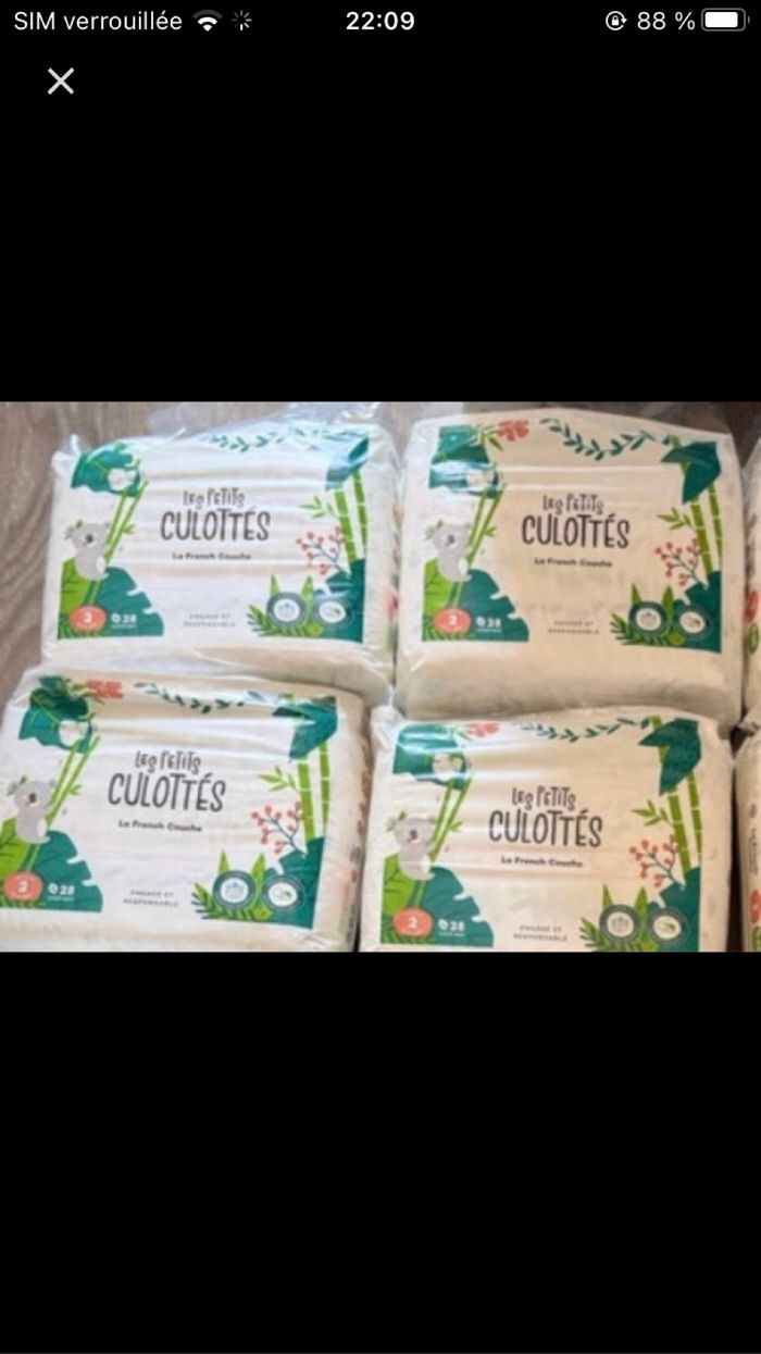 3 paquets les petits culottés taille 2