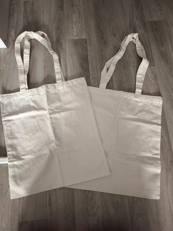 Lot de deux sac en toile