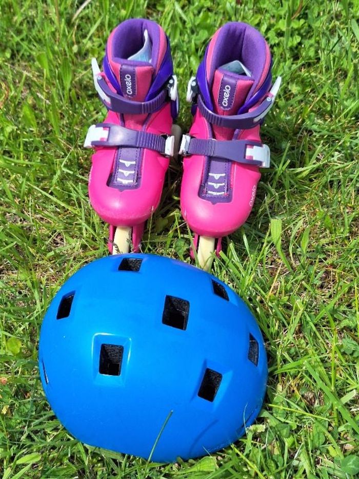 Rollers Oxelo et casque - 26/28 et XS