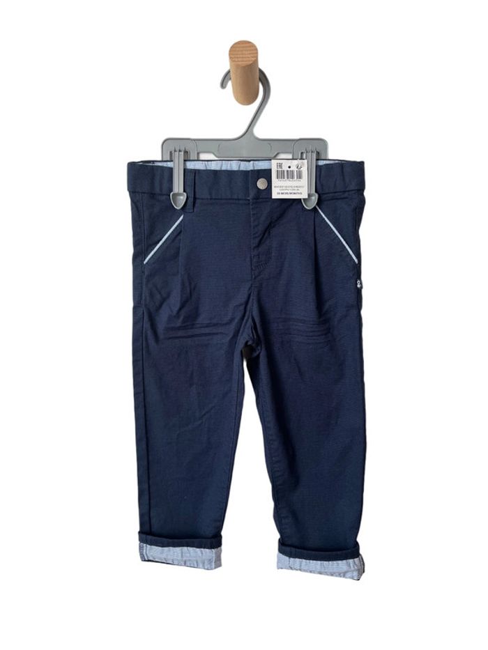 (NEUF) Pantalon bleu marine léger - Okaïdi 23 mois (86cm)