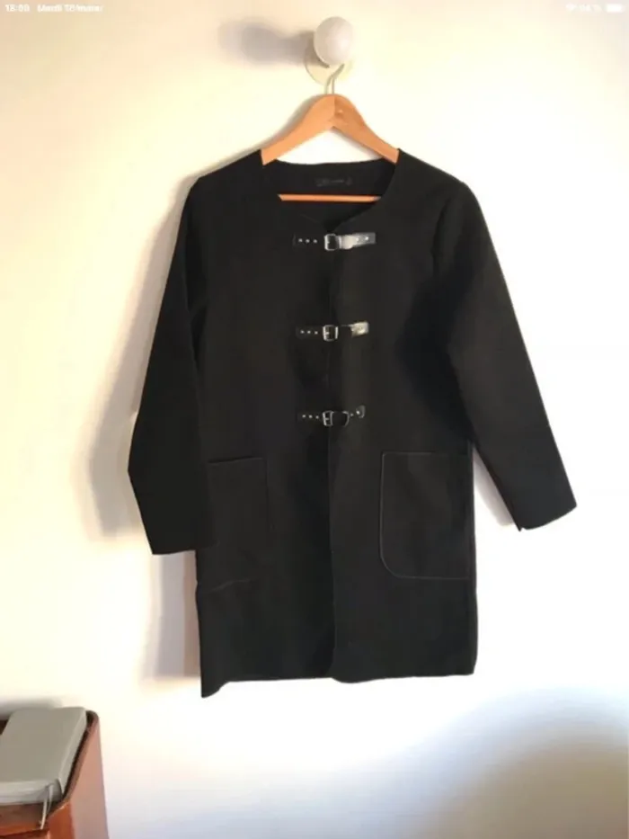 Manteau noir et léger R.P. Tamar taille 40/42 - photo numéro 2