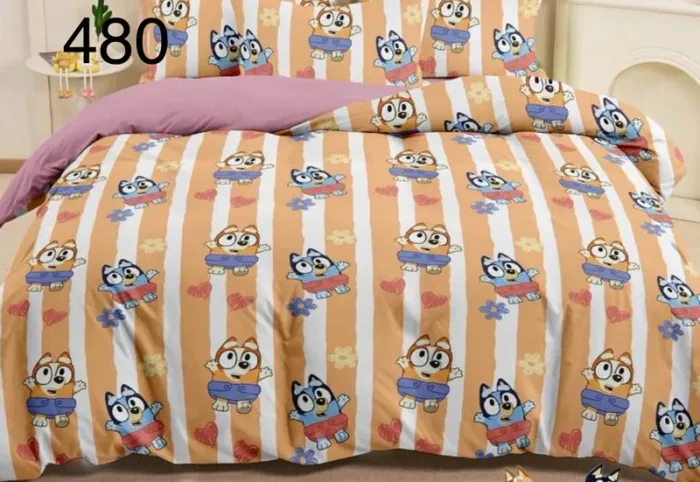 Parure housse de couette + 1 taie Bluey Disney
