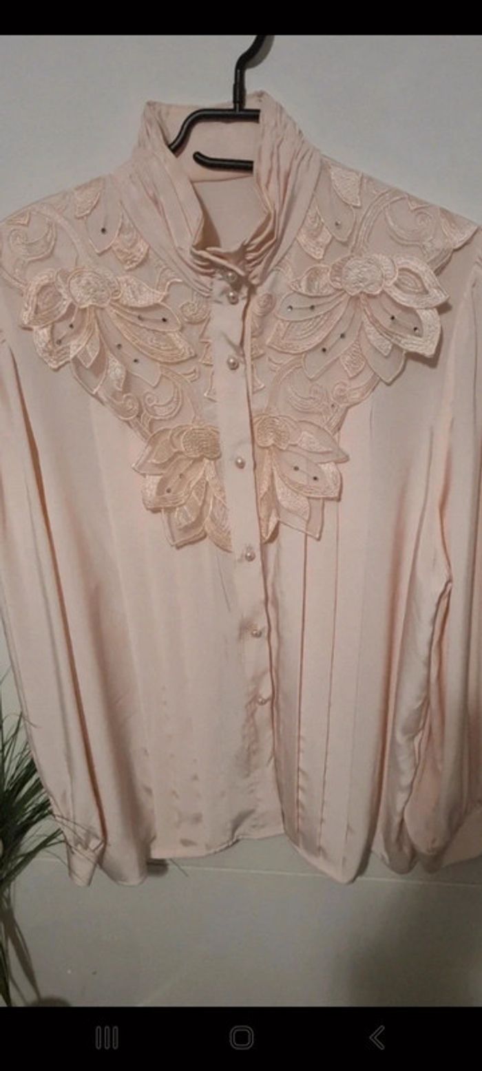 Chemise vintage rose