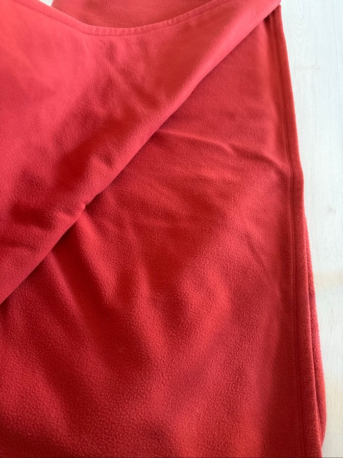 Couverture plaid rouge 220 x 240 cm - photo numéro 2