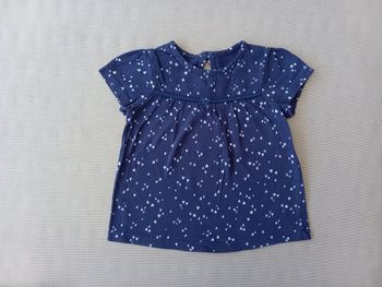 T-shirt fille cœurs 6-9mois George 68-74cm