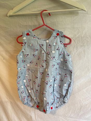 Barboteuse 18 mois poissons