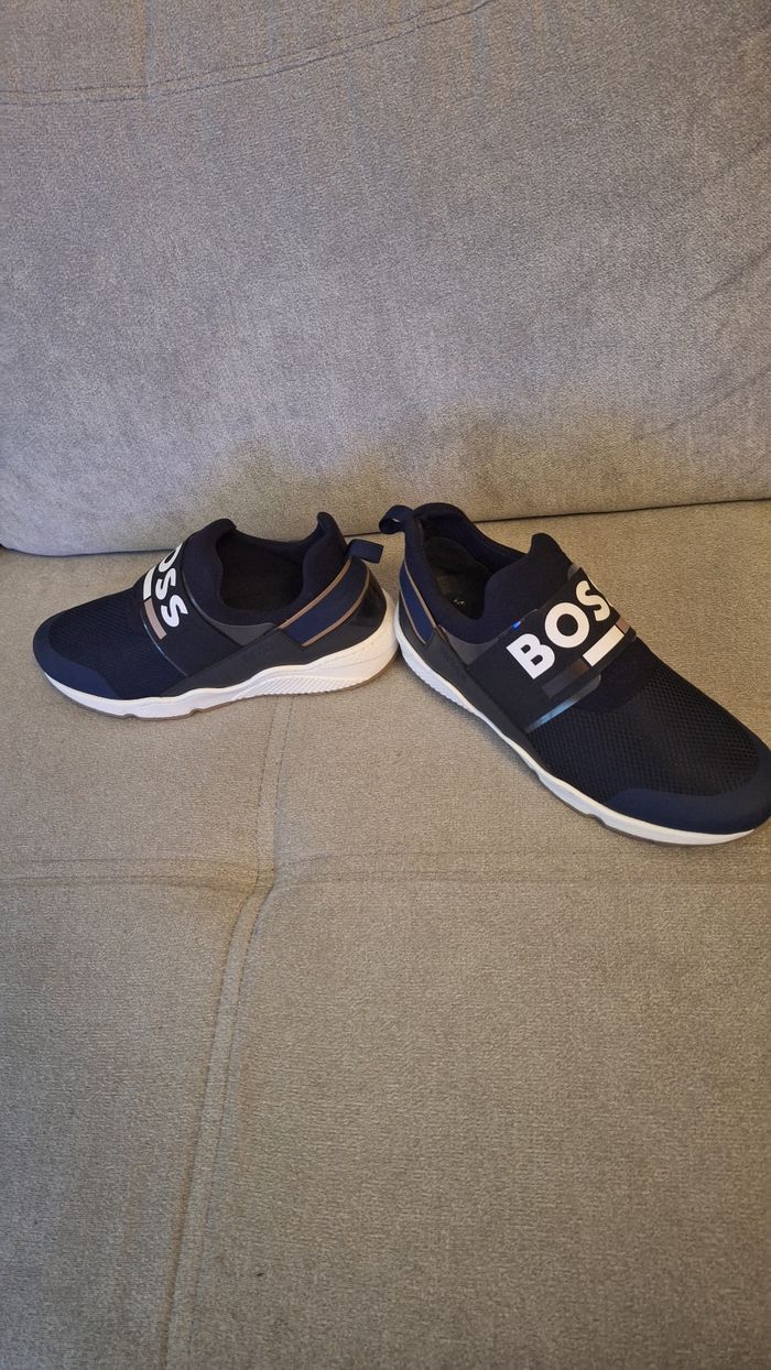 Baskets bleu marine à enfiler Hugo BOSS - photo numéro 2