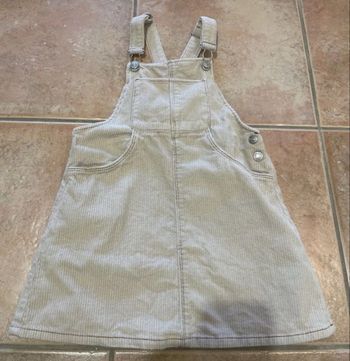 Salopette robe velours Zara fille 