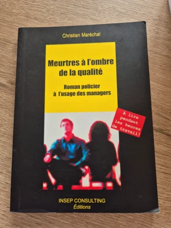 Livre titre Meurtres a l ombre de la qualité
