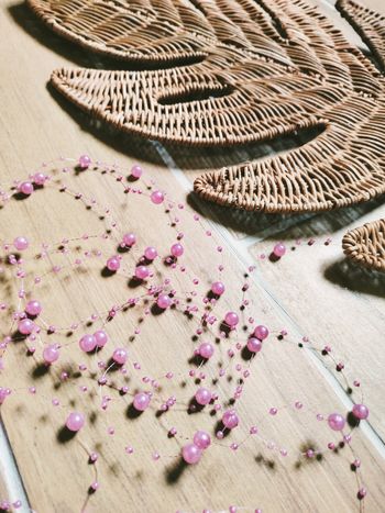 🎊Chemin de table/fil de perles accessoires cheveux rose raisin pour événements