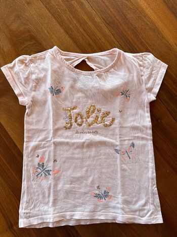 T-shirt manches courtes fille, huit ans, joli de mère en fille