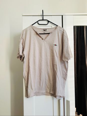T-shirt beige uni Homme Charro Taille L