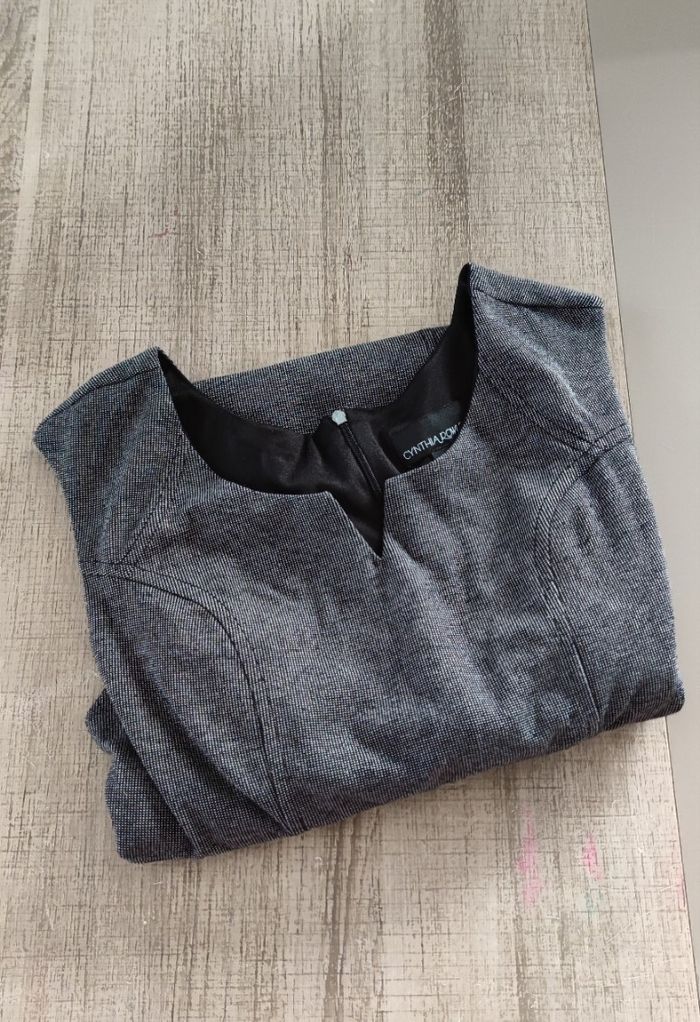Robe d'été sans manches pour femme marque Cynthia Rowley taille S (taille 6 US) couleur gris - photo numéro 9