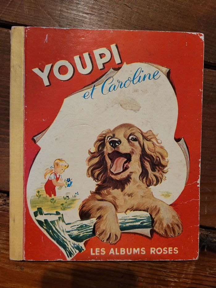 1960 Livre ancien rare Youpi et Caroline Les Albums Roses Pierre Probst collection Hachette