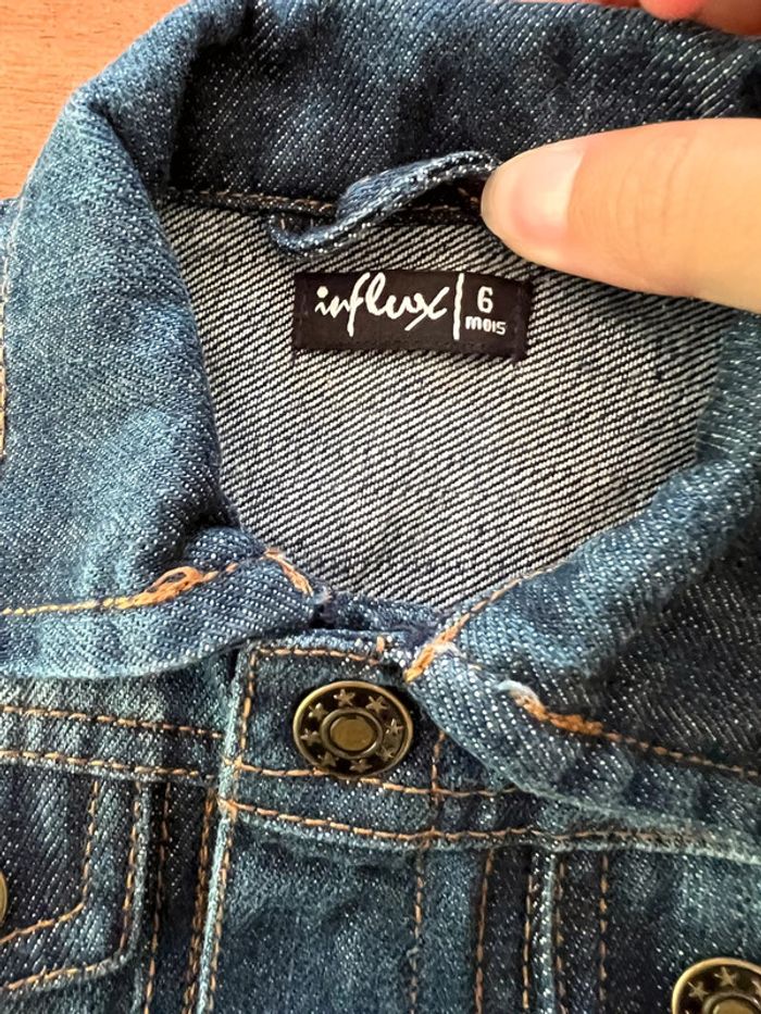 Veste en jean garçon 6 mois neuve - photo numéro 3