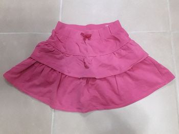 Jupe doublée short rose 10 ans VERTBAUDET TBE
