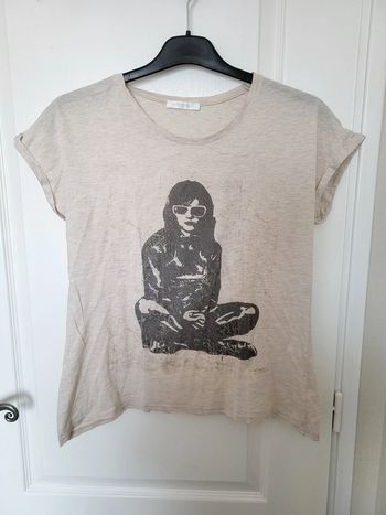 T-shirt beige Promod