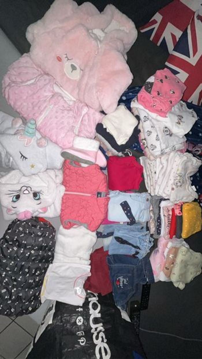 Lot vêtement bébé fille de tout