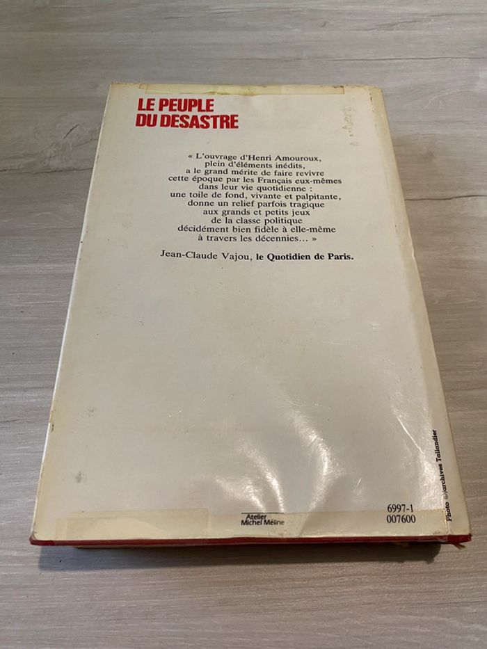 Le peuple du désastre Par Amouroux Henri - photo numéro 2