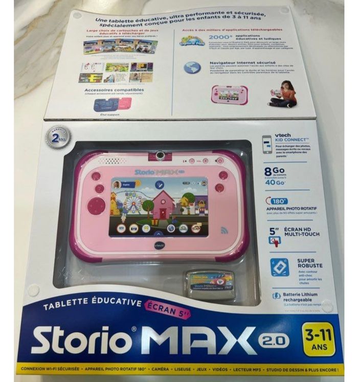 Tablette Storio max 2.0 rose neuve - photo numéro 2