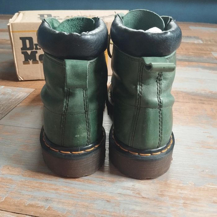 Rare Dr. Martens made in england vintage boots cuir bon état unisexe - taille UK 7.5 / EU 41.5 - photo numéro 5