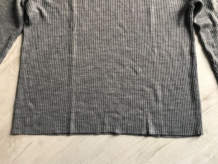MM3- Pull gris vintage côtelé T 42-44 - photo numéro 4